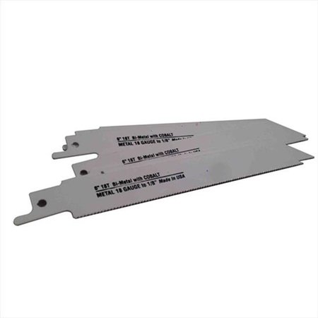 DISSTON Disston 6476-5T Blu-Mol 6 In. 18 Tpi Metal Cutting Bi-Metal Reciprocating Saw Blade; 5 Pack 6476-5T